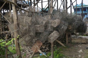 Some of those small fish were probably caught in this baskets.