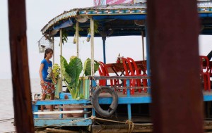 A floating restaurant...