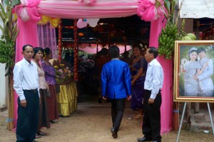 A Cambodian wedding -- everyone is welcome as long as you bring $30!