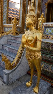 Outside one of the royal throne rooms. She looks like something from a Sci Fi movie. I want one!