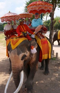 My elephant. Definitely a bumpy ride, but a lot of fun! 