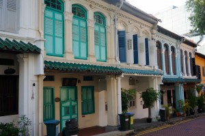 The old row houses of Emerald Hill Road