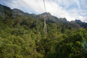 Heading up the mountain