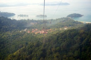 Glancing back to the village and the islands beyond.