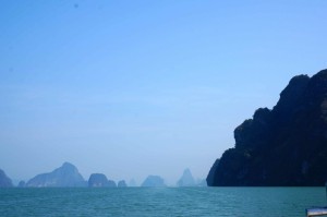 Approaching Phang Nga Bay