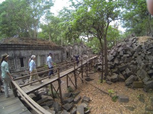 The new raised walkway