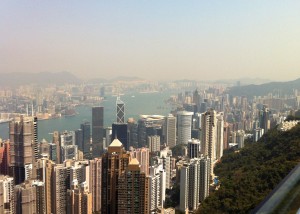 A view from Victoria Peak (on a clear day)!