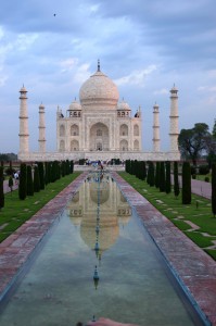 The iconic Taj shot -- just before sunrise