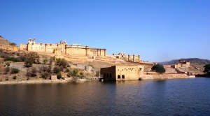 A first view of the Amber Fort