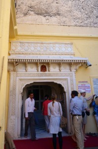 The entrance to the Sila Devi Temple. It turns out that I wasn't supposed to take this picture and will probably come back as a bug in my next life to make up for it...