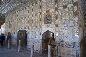 The Sheesh Mahal -- the hall of mirrors. Imagine this lit up by candles at night!