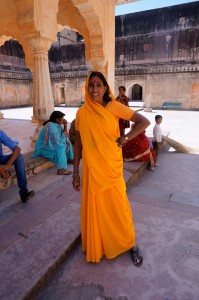 One of the ladies that cleans the palace. She was a bit of a flirt!