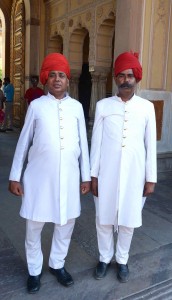 Guards at the City Palace. Looking good, guys!