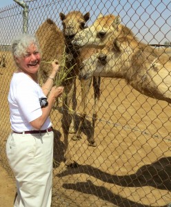 Beth making new friends