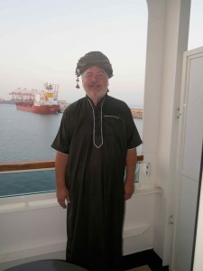 Glen in traditional Omani wear