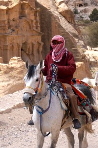 Bedouin "trail boss." They run the horse/mule/camel/chariot concession.