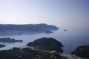 A view from the western highlands of Corfu