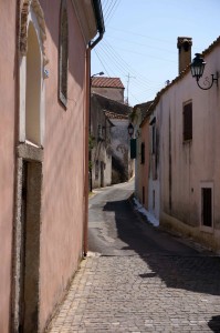 Driving through the mountain villages -- narrow roads and very old buildings.