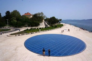 The Monument to the Sun -- an amazing solar panel installation. At night it looks like a multi-colored disco ball.