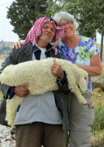 Deb and one of the local shepherds, tending his flock. After this picture, Deb got into a dispute with the guy over the baksheesh. Her now famous quote was " One sheep, one dollar!" I don't think he knew what to make of that and went away mumbling... 