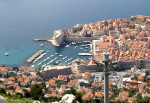 A view of the Old City from the cable car