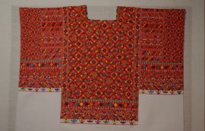 An example of Mayan weaving. All the colors are from natural sources and they are handmade on lap looms.