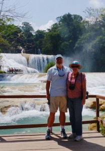 Glen and Deb at Agua Azul