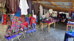 The store. Here they sell all the goods made by all the ladies of the family. It's a good thing I had some pox before we started buying!