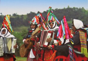 Lots of colorful costumes during Carnival.