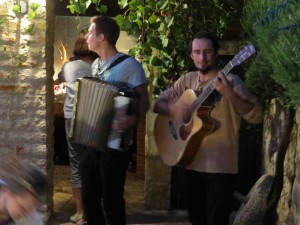 A little musical accompaniment for the evening. Deb was definitely eyeing that accordion all night!