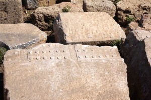 Giant stone LEGO blocks -- I knew it!