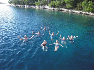 ... and a well-deserved swim!