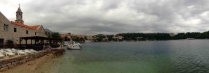 Beautiful downtown Cavtet. Our hotel is in the hills on the right!