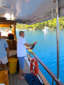 Captain Murat popping some champagne to get this party started!