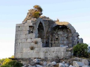 A mausoleum in the ancient town of Lydai. Lydai was sacked by Alexander the Great.