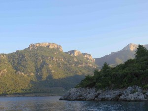 After leaving Knidos we sailed (yeah, it was windy!) up to Mersincik to anchor for the evening. It was quite peaceful.