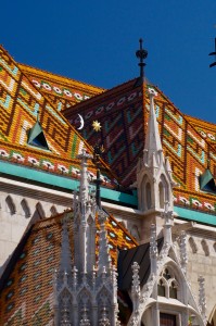 One of the cool additions is the Zsolnay tiles on the roof. I don’t think I’ve ever seen Gothic architecture mixed with tile like this.