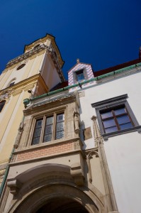 The Old Town Hall that dates back to the 13th century. There is a cannon ball embedded in the wall that was said to have been fired by Napoleon’s troops during their invasion. Judging by the sight lines, I say it couldn’t have been done. Nice tourism trick!