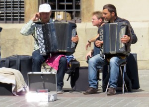 And speaking of impressive, here are some guys playing the classics on accordion. And not just any accordions. Do you see any keys? Nah, they take up too much room. They're all buttons and these guys rock it!