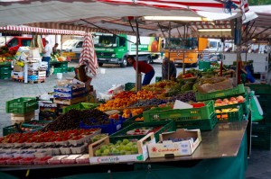 Lots of fruit and veg can be found there.