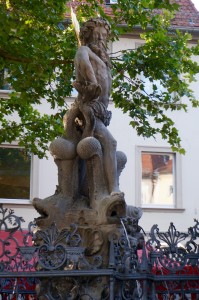 This is a bit odd. The centerpiece of the market area is a statue of Trident. Why would you have a statue of Trident so far from the sea?? Nobody seems to know. In any regard, if you ask directions to Trident, people will look at you funny. Here he is known as "Fork Man!" 