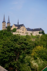 ... with really great views of the former Michaelsberg Abbey -- now a museum and Italian restaurant...