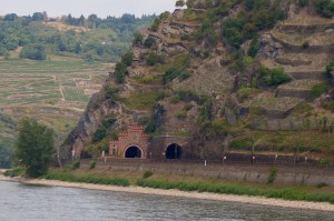 Even the train tunnels look like castles!