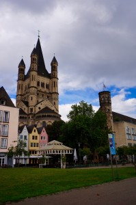 Some cute houses in front of St. Martin's Cathedral. 