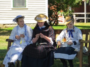 Lots of people in period costume.