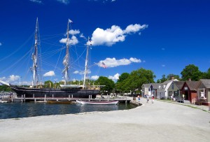 The highlight of the village is the Charles W. Morgan, a whaling ship from 1841. They actually developed a capability (and a passion) for restoring old ships after their experience with the Morgan. 