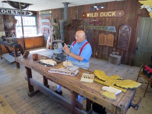 This is a working village so you can see all types of craftspeople plying their trade.