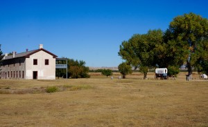 Looking at the one of the enlisted troops' barracks at Ft. Laramie.