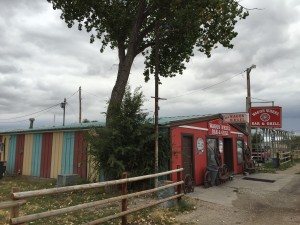 After the Badlands, we needed a place for a bit of lunch. How about the Wagon Wheel Bar and Grill in Interior, SD?