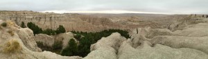 On to the Badlands. They completely blew me away. One minute you are going through prairie as far as you can see, and then this...